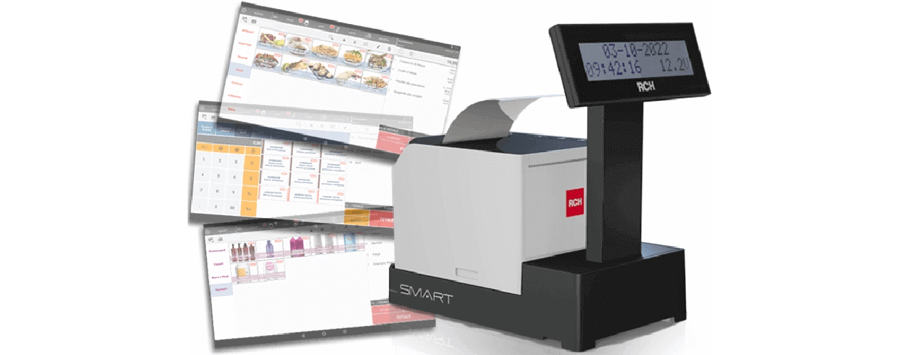 REGISTRATORE DI CASSA TELEMATICO RCH PRINT RT SMART CAMF VENDITA ED ASSISTENZA BRESCIA 